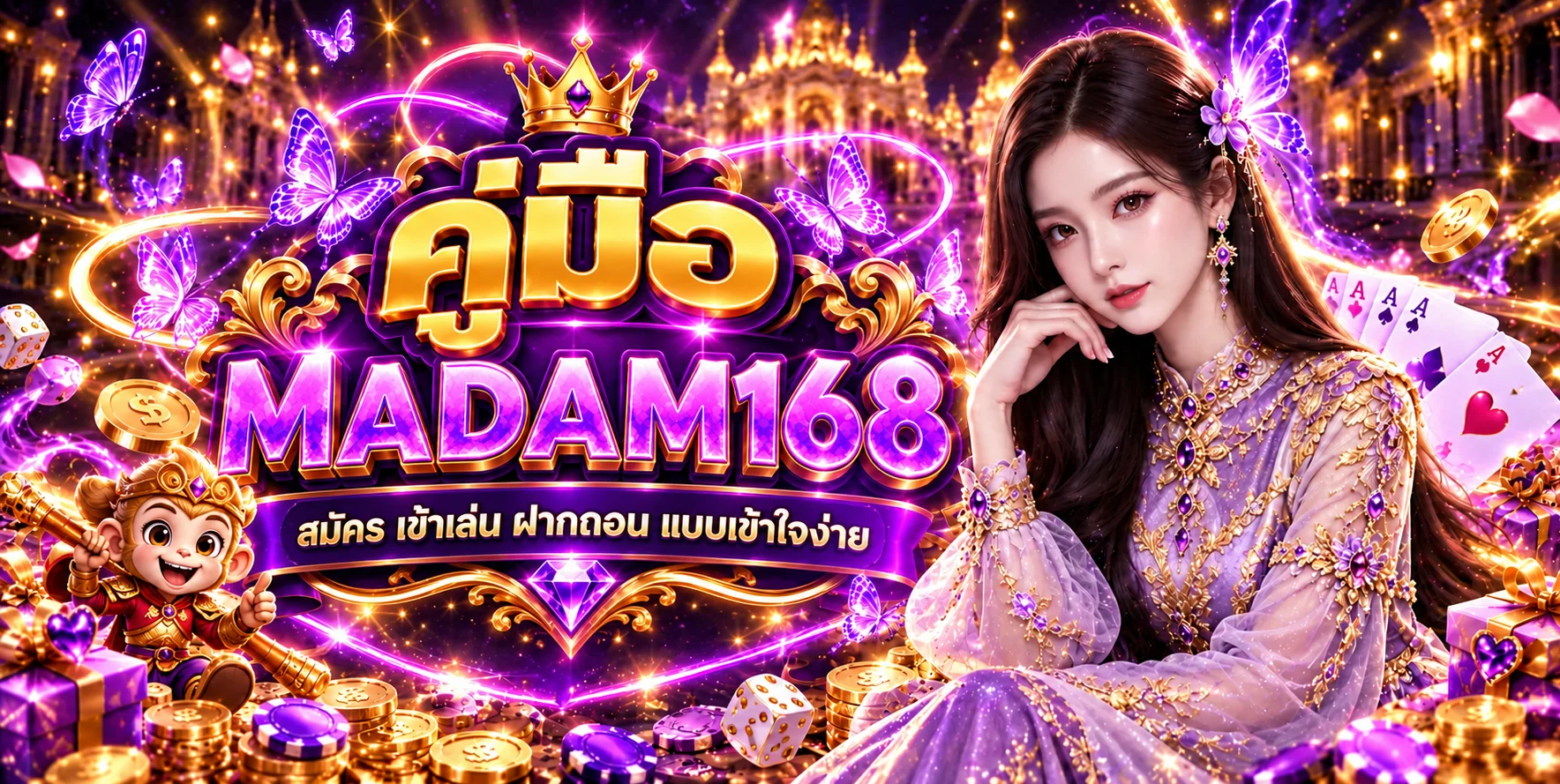 MADAM168 คู่มือสมัคร ทางเข้า และฝากถอน